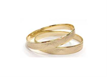 Gold Plated | Laser Bangles